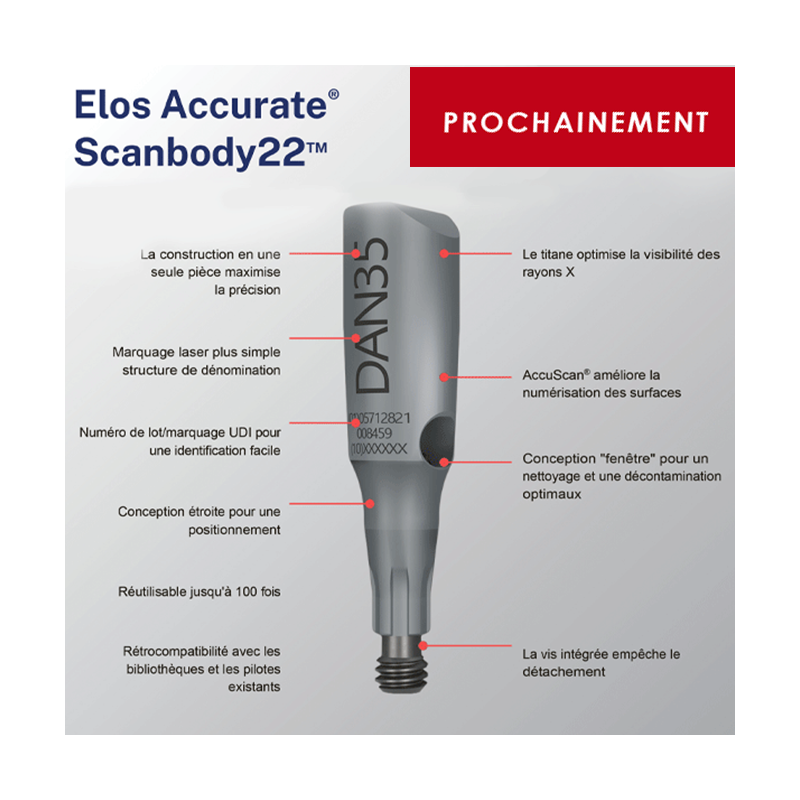 ELOS SCAN CUERPO 22 CAMLOG BARRA PILAR Ø3.3/4.3